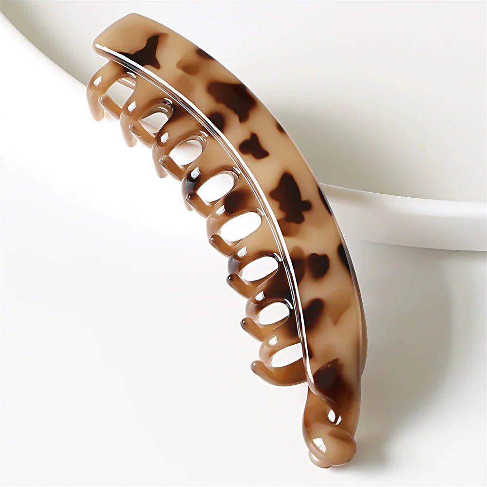 Frosted Solid Color Banana Hair Clips – Fashion Ponytail Barrettes & Hair Claws for Women - My Store