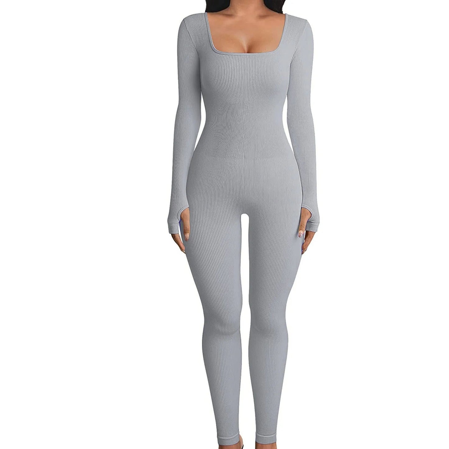 Women's Seamless Long - Sleeve Yoga Jumpsuit - My Store