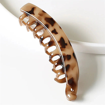 Frosted Solid Color Banana Hair Clips – Fashion Ponytail Barrettes & Hair Claws for Women - My Store