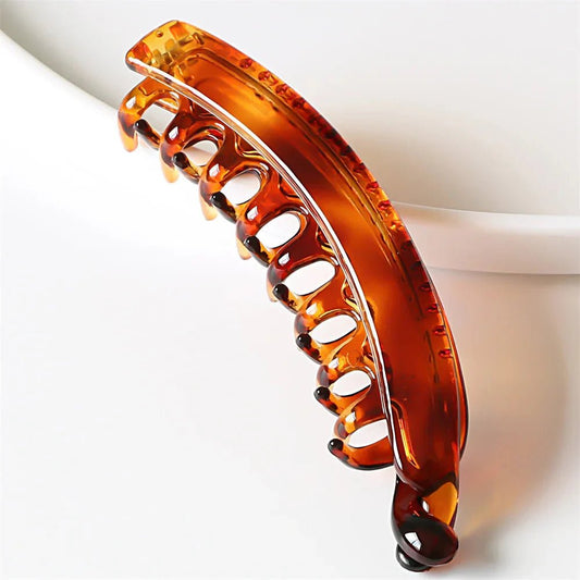Frosted Solid Color Banana Hair Clips – Fashion Ponytail Barrettes & Hair Claws for Women - My Store