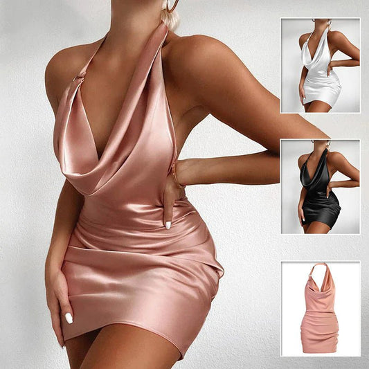 Sleeveless Backless Mini Dress - My Store