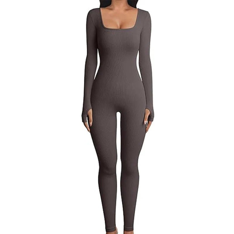 Women's Seamless Long - Sleeve Yoga Jumpsuit - My Store