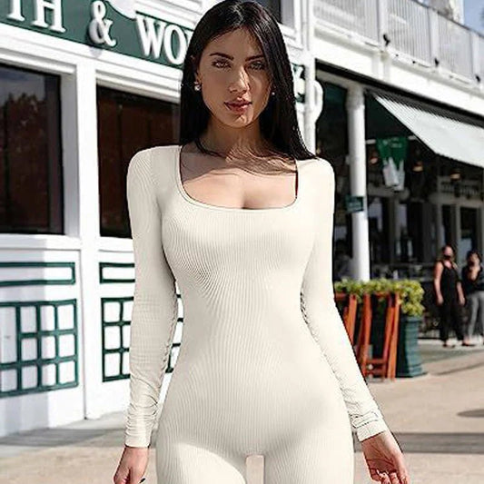 Women's Seamless Long - Sleeve Yoga Jumpsuit - My Store